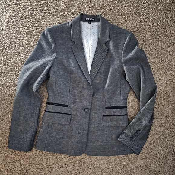 Express Grey Skirt Suit in SZ 10 - Picture 12 of 14